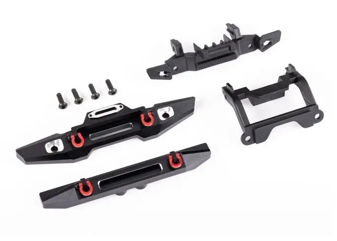 9734X Bumper, Front (1), Rear (1), 6061-T6 Aluminum For 1/18 Defender 1
