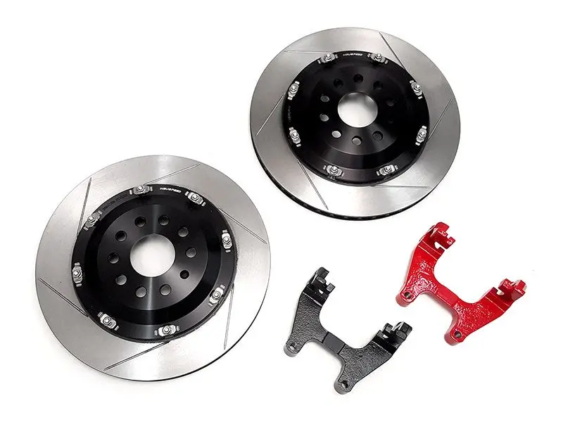 Neuspeed 2-Piece Floating Brake Rotors Upgrade Kit | Rear 350Mm Slotted • Mqb 1