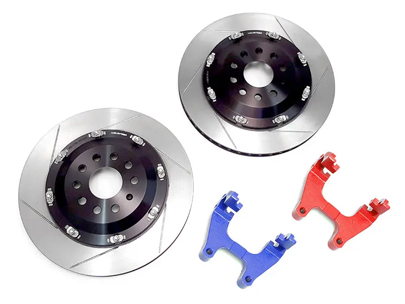 2-Piece Floating Brake Rotors Upgrade Kit | Rear 350Mm Slotted • Mqbe 1