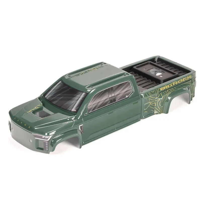 Arrma Big Rock 4X4 Crew Cab Clipless Painted Decaled Trimmed Body (Green) 1