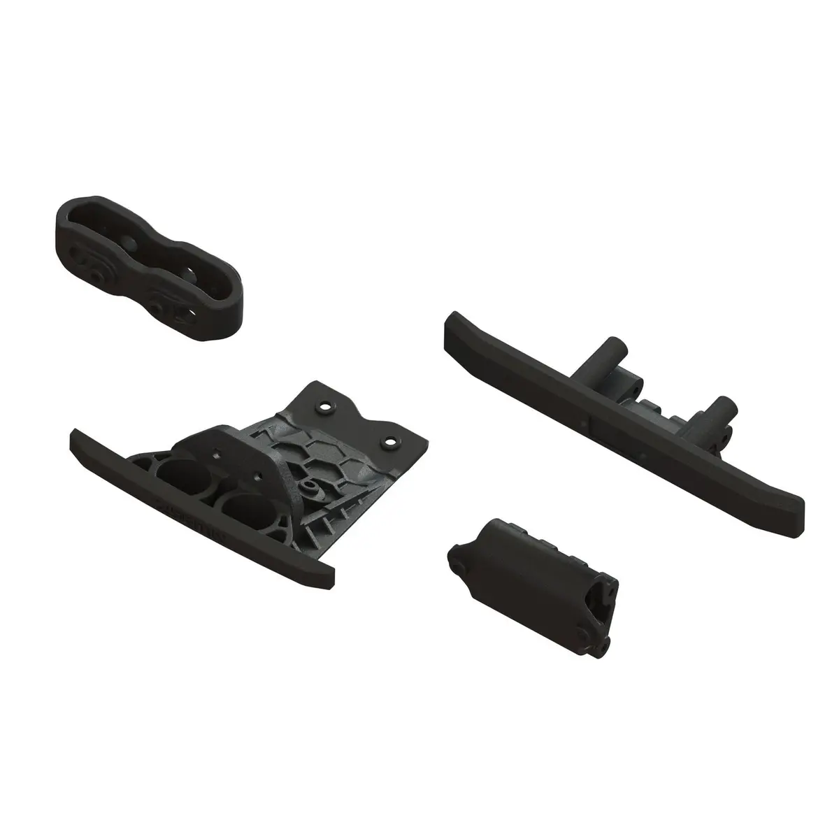 Arrma Lower Skid And Bumper Set (Black) 1