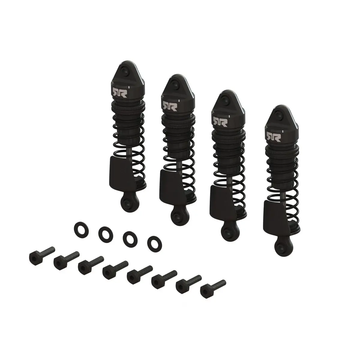 Arrma Aluminum Shock Set, 58Mm Length, 1000 Cst Oil (Black) (4Pcs) - Grom 1