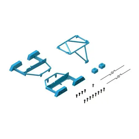 Desert Truck Body Roll Cage Set (Blue) - Grom 1