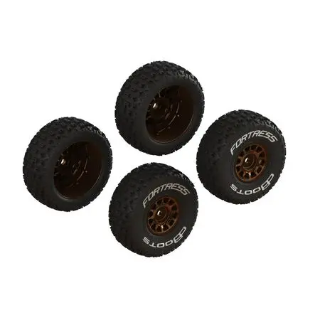 Dboots 'Fortress' Tire Set Glued (Bronze) 1