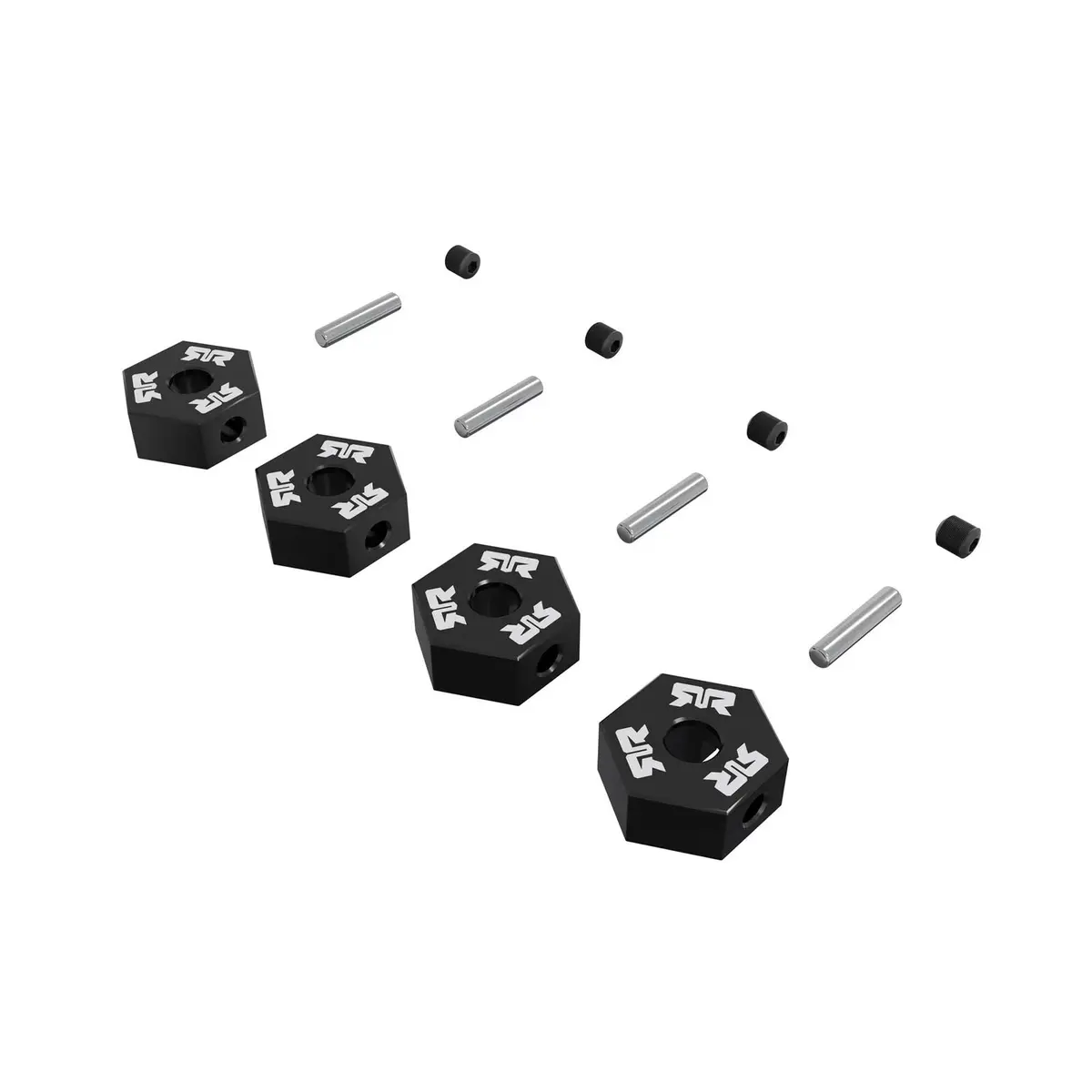 Arrma 	12Mm Wheel Hex Set (Metal) 4Pcs- Black 1