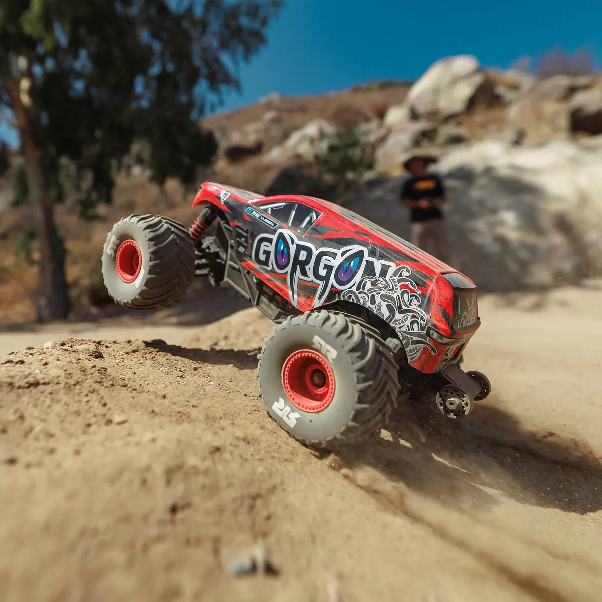 Arrma 1/16 Gorgon Grom 4X4 Rtr Brushed Monster Truck, Red 2
