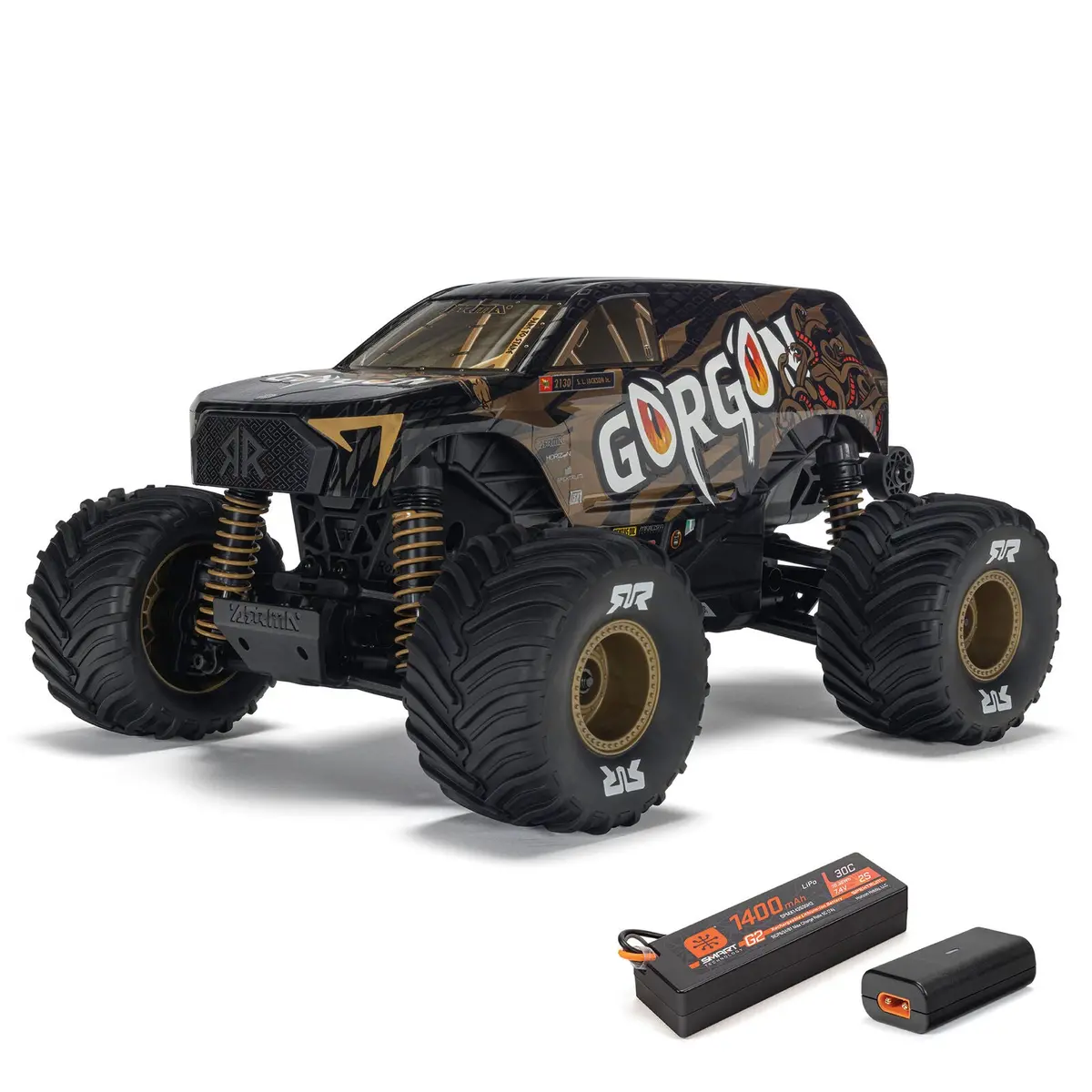 Arrma 1/16 Gorgon Grom 4X4 Rtr Brushed Monster Truck, Bronze 1