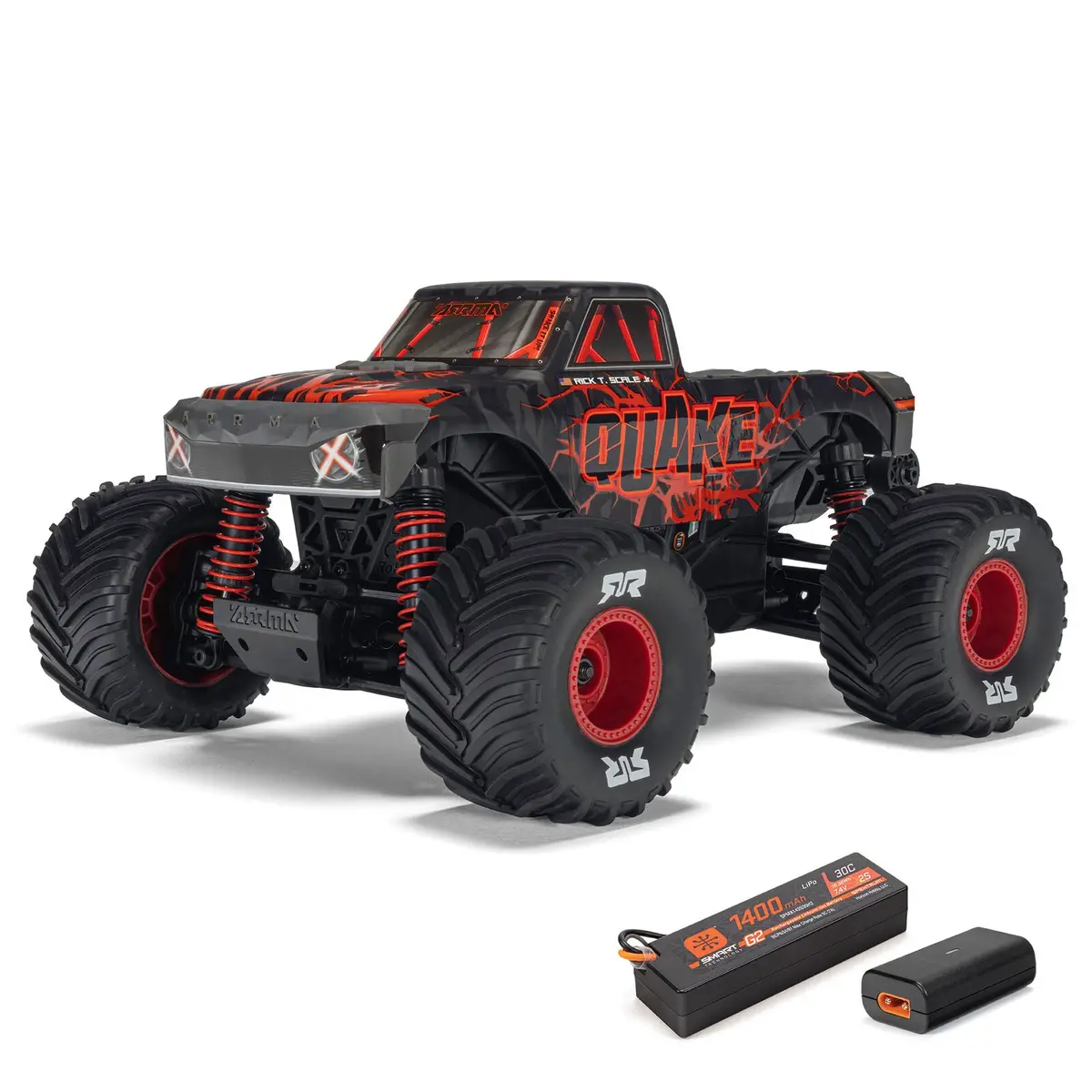 Arrma 1/16 Quake Grom 4X4 Brushed Monster Truck Rtr – Red (Ara2137t1) 1