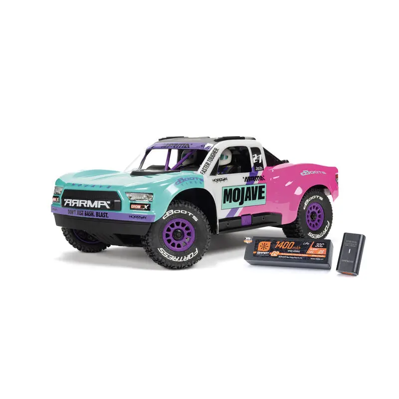 Arrma Mojave Grom 223S Blx Brushless 4X4 Small Scale Desert Truck Rtr With Battery & Charger, Teal 1