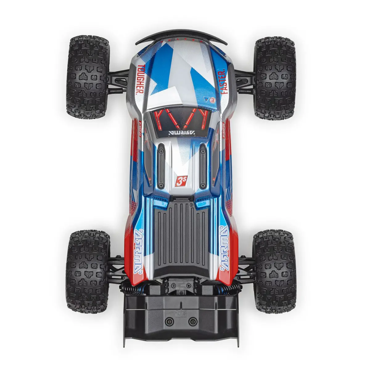 Arrma 1/16 Mini Kraton 3S Blx 4X4 Rtr Speed Truck – Red/Blue | W/ Battery & Charger 2