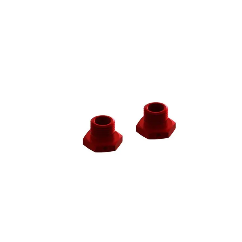 Ara311035 Aluminum Wheel Hex 17Mm 14.6Mm Thick Red (2) 1
