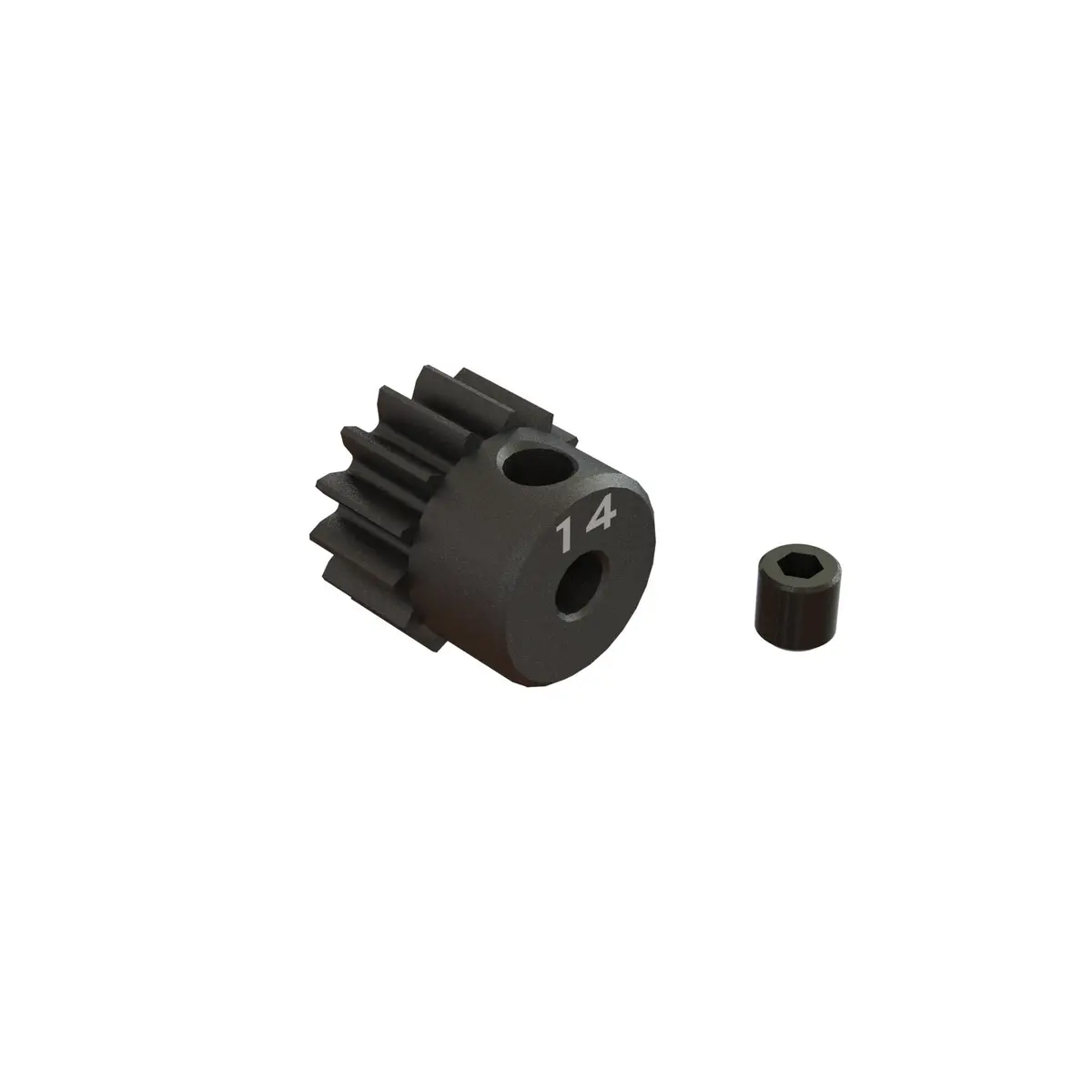 Arrma 14T Pinion Gear – 0.8Mod Cnc Steel, 1/8" Bore For 3.2Mm Motors [Ara311076] 1