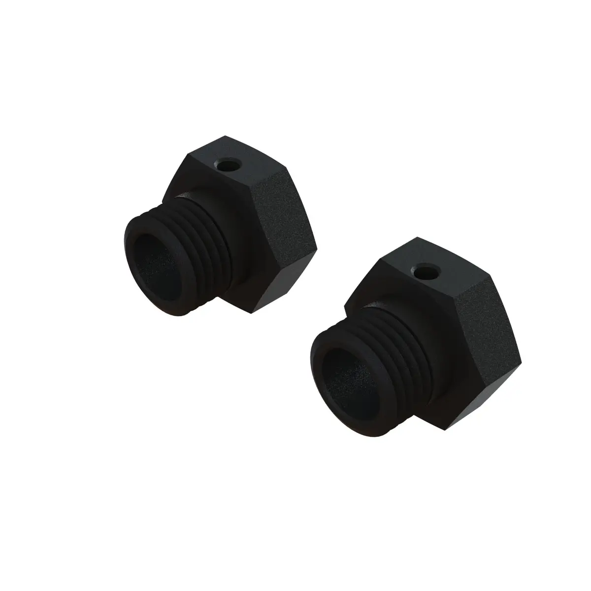 Aluminum Wheel Hex 17Mm, 16.5Mm Thick, Black (2) 1