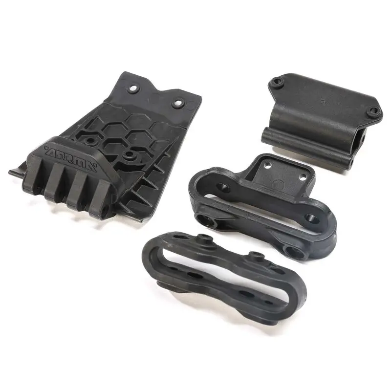 Arrma Lower Skid And Bumper Mount Set (Black) 1