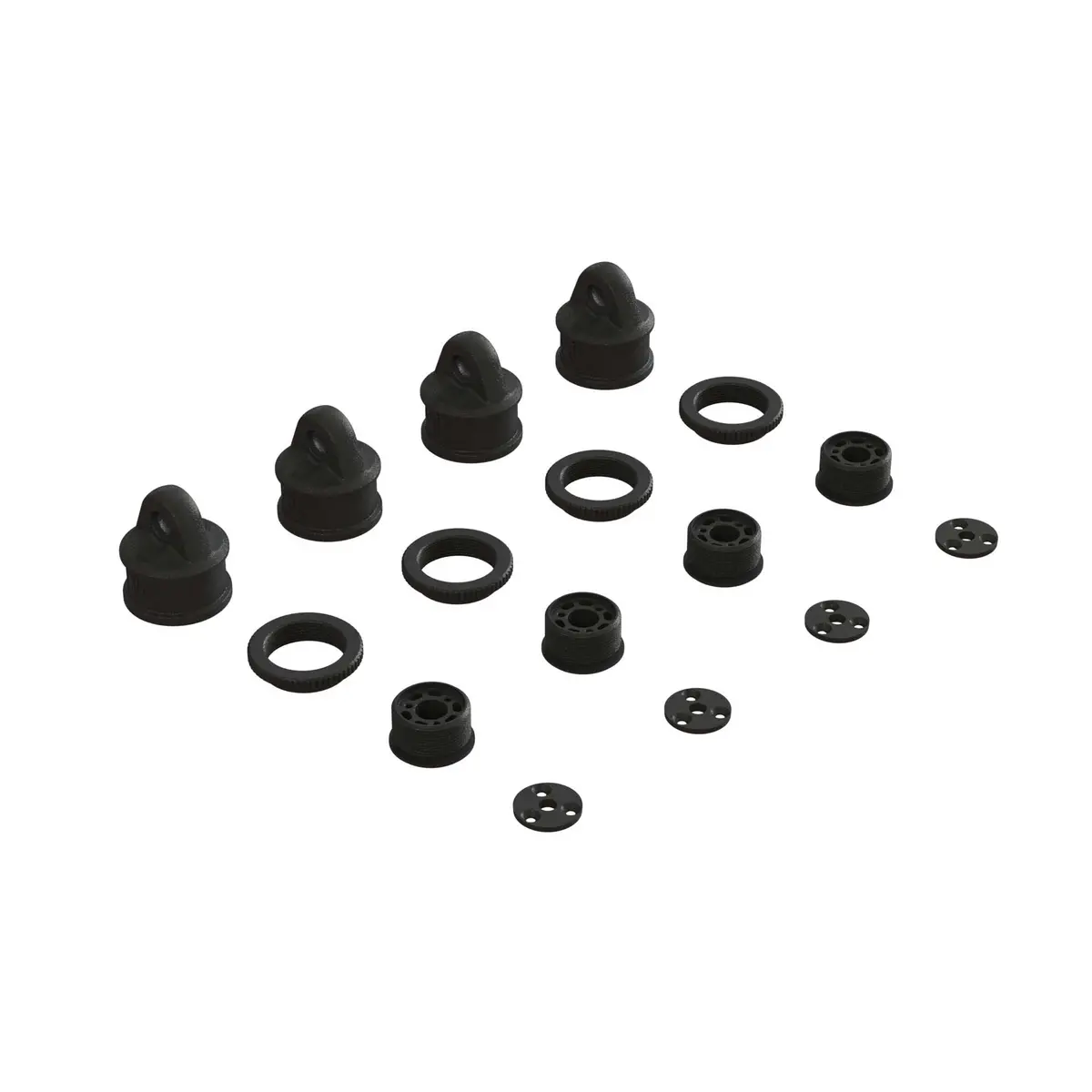 Arrma Shock Cap, Collar & Cartridge 1