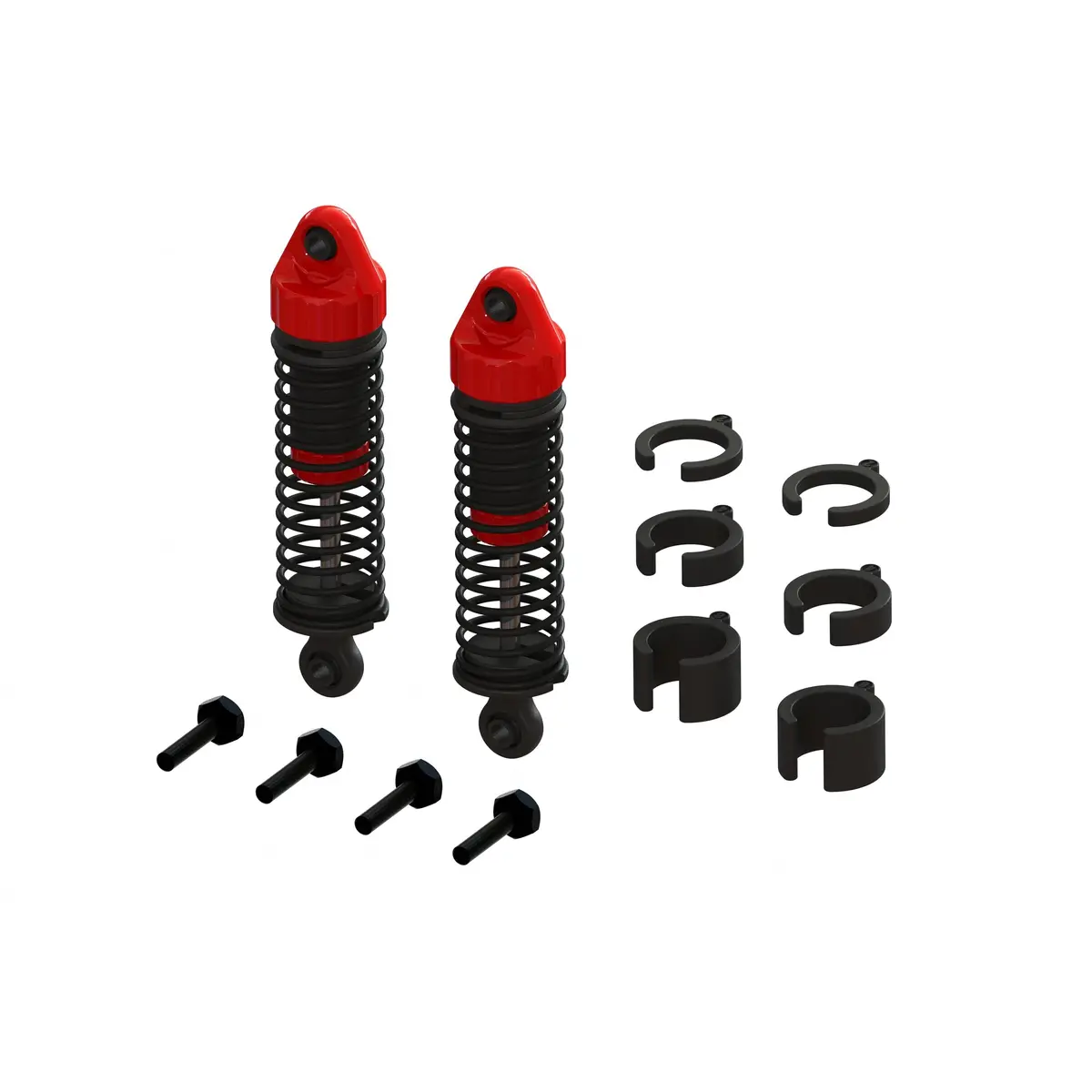 Shock Set, 58Mm Length, 300Cst Oil (2Pcs) - Grom 1