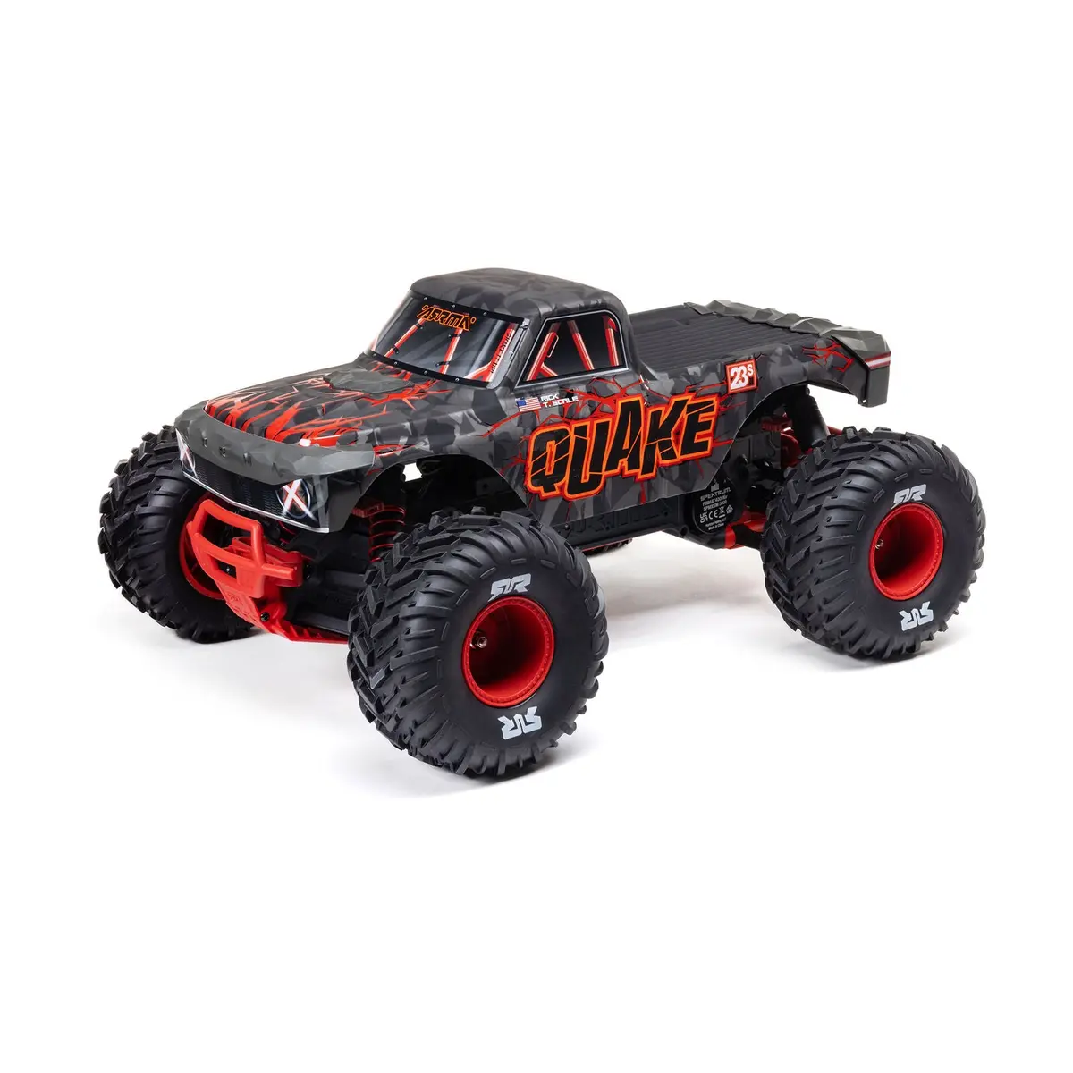 Arrma 1/10 Quake 223S Dsc 2Wd Rtr Brushless Monster Truck, Red 1