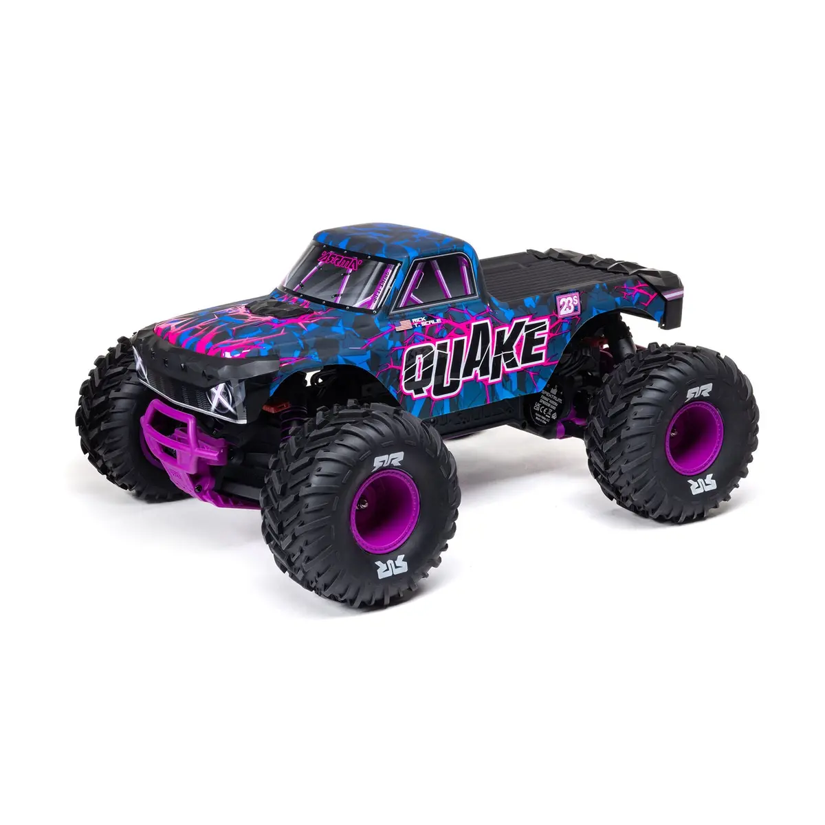 Arrma 1/10 Quake 223S Dsc 2Wd Rtr Brushless Monster Truck, Purple 1