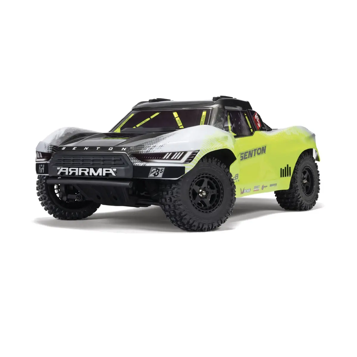 Arrma 1/10 Senton 223S Blx Brushless 4X4 Short Course Truck Rtr With Dsc, Yellow 1