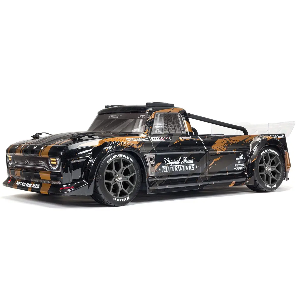 Arrma 1/8 Infraction 3S 4X4 Rtr Brushless All-Road Street Bash, Black/Gold 1