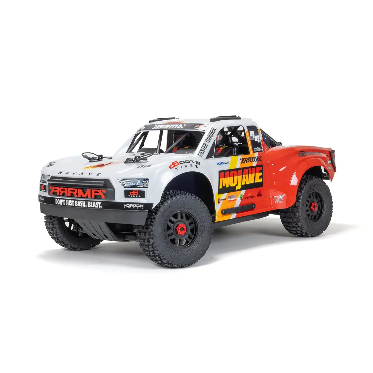 Arrma Mojave 4X4 4S Blx 1/8Th Scale Desert Trk White/Red 1