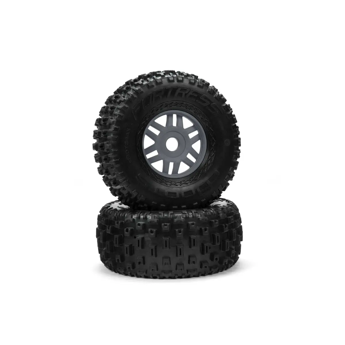 Arrma 1/7 Dboots Fortress Front/Rear 2.4/3.3 Pre-Mounted Tires, 17Mm Hex, Gunmetal (2) 1