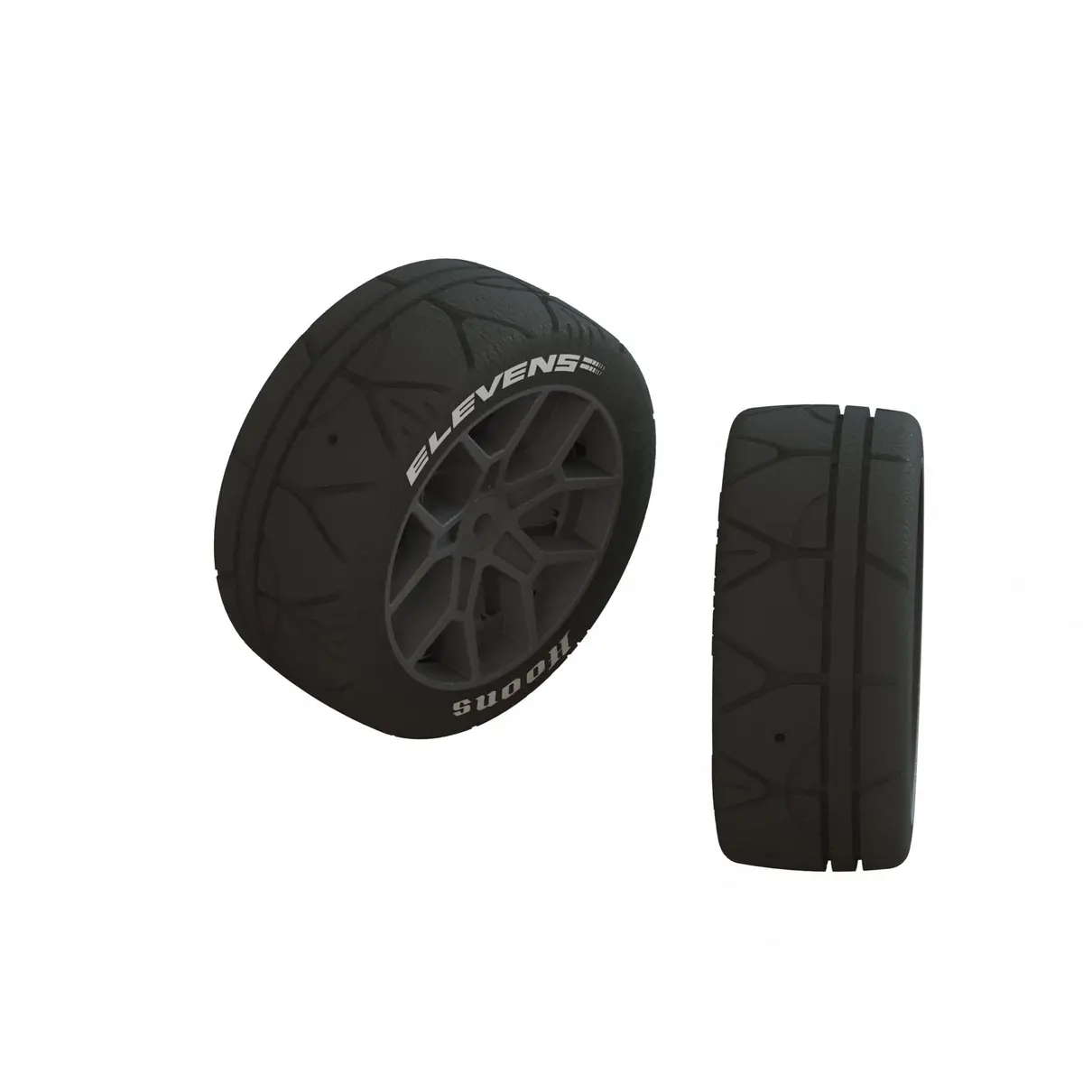 Ara550093 Dboots Elevens 35/085 2.4 White Tire Set (1 Pair) 1