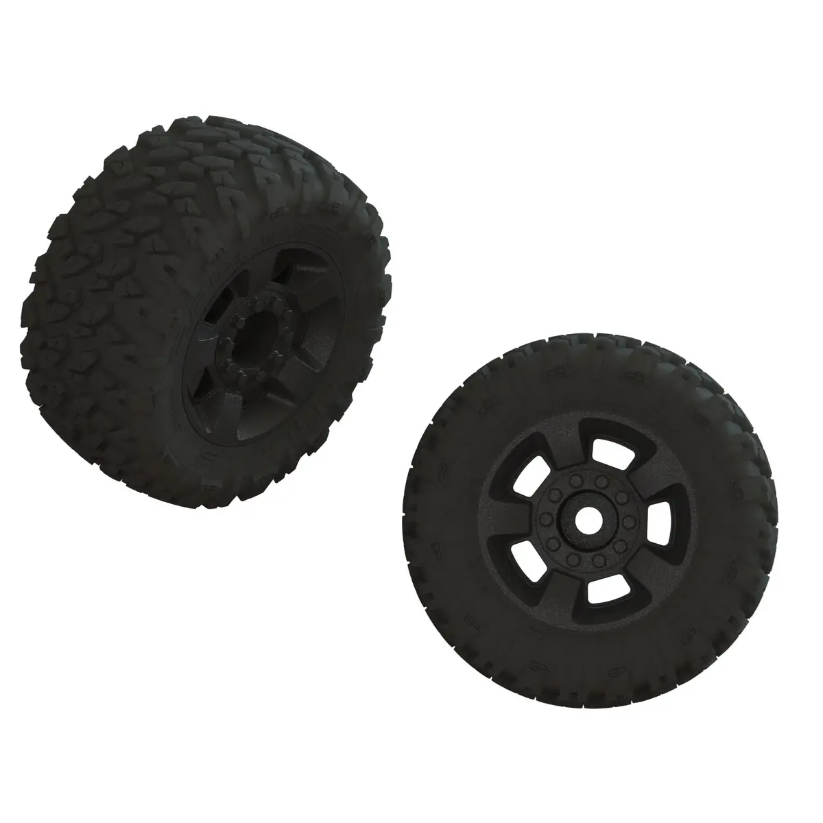 Dboots Ragnarok'tire Set Glued (Black) (1 Pair) 1