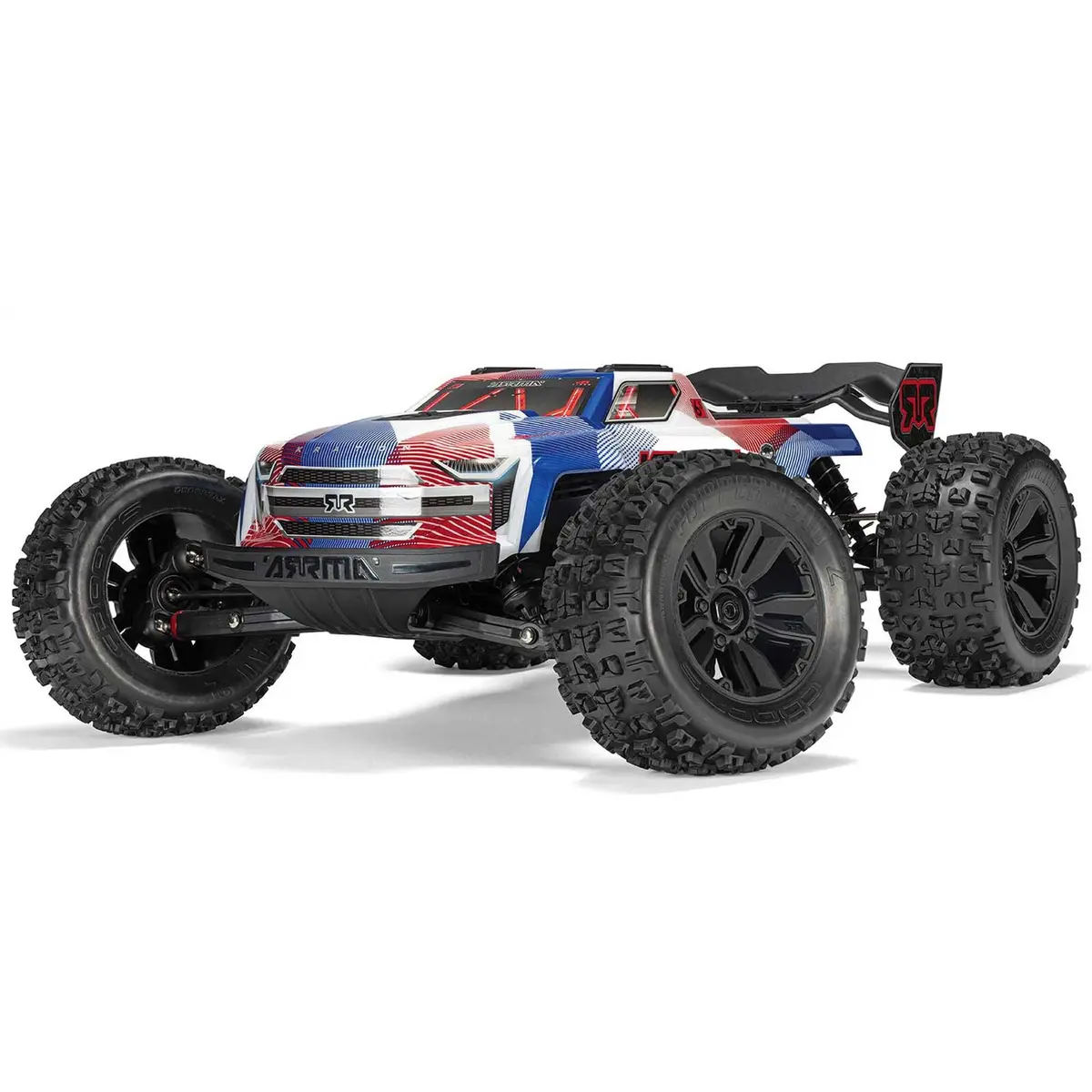 Arrma 1/8 Kraton 4X4 6S Blx Brushless V6 Speed Truck Rtr (Blue/Red) 1