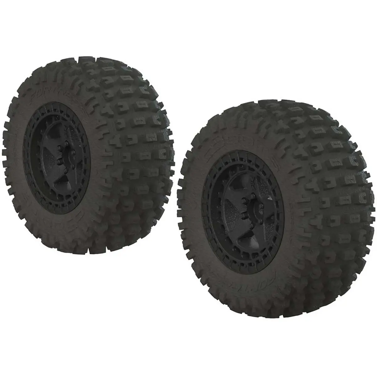 1/10 Dboots Fortress Sc 2.2/3.0 Pre-Mounted Tires, 14Mm Hex, Black (2) Arac9630 1