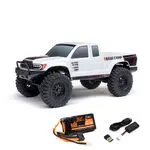 1/24 Scx24 Base Camp 4X4 Rock Crawler Brushed Rtr - White 1