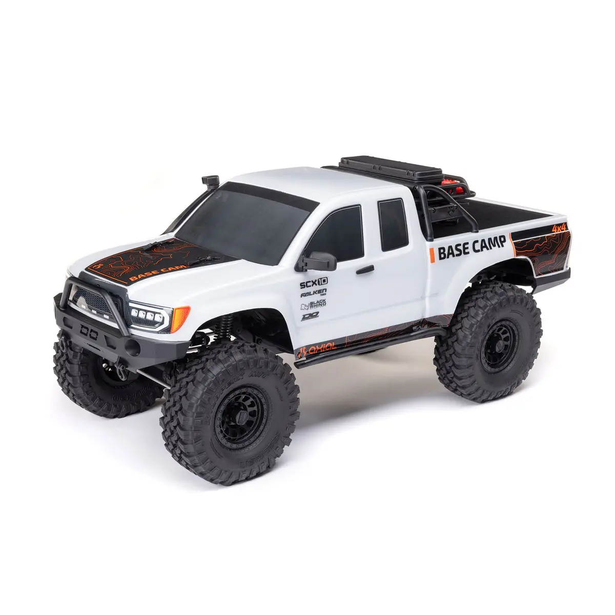 Axial 1/10 Scx10 Iii Base Camp 4X4 Rock Crawler Brushed Rtr, White 1