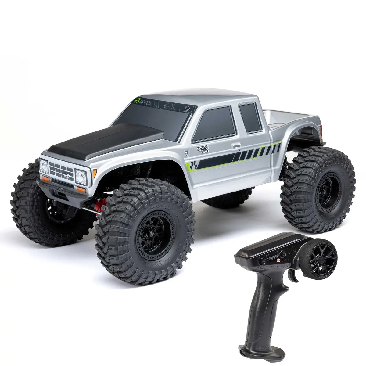 Axial 1/10 Scx10 Iii Coyote 4X4 Rtr Brushed Rock Crawler, Silver 1