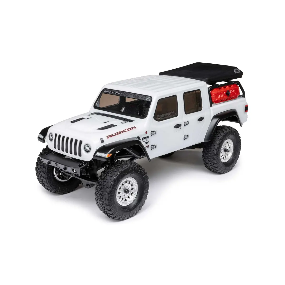 Scx24 Jeep Gladiator 4Wd Rock Crawler Rtr, White 1