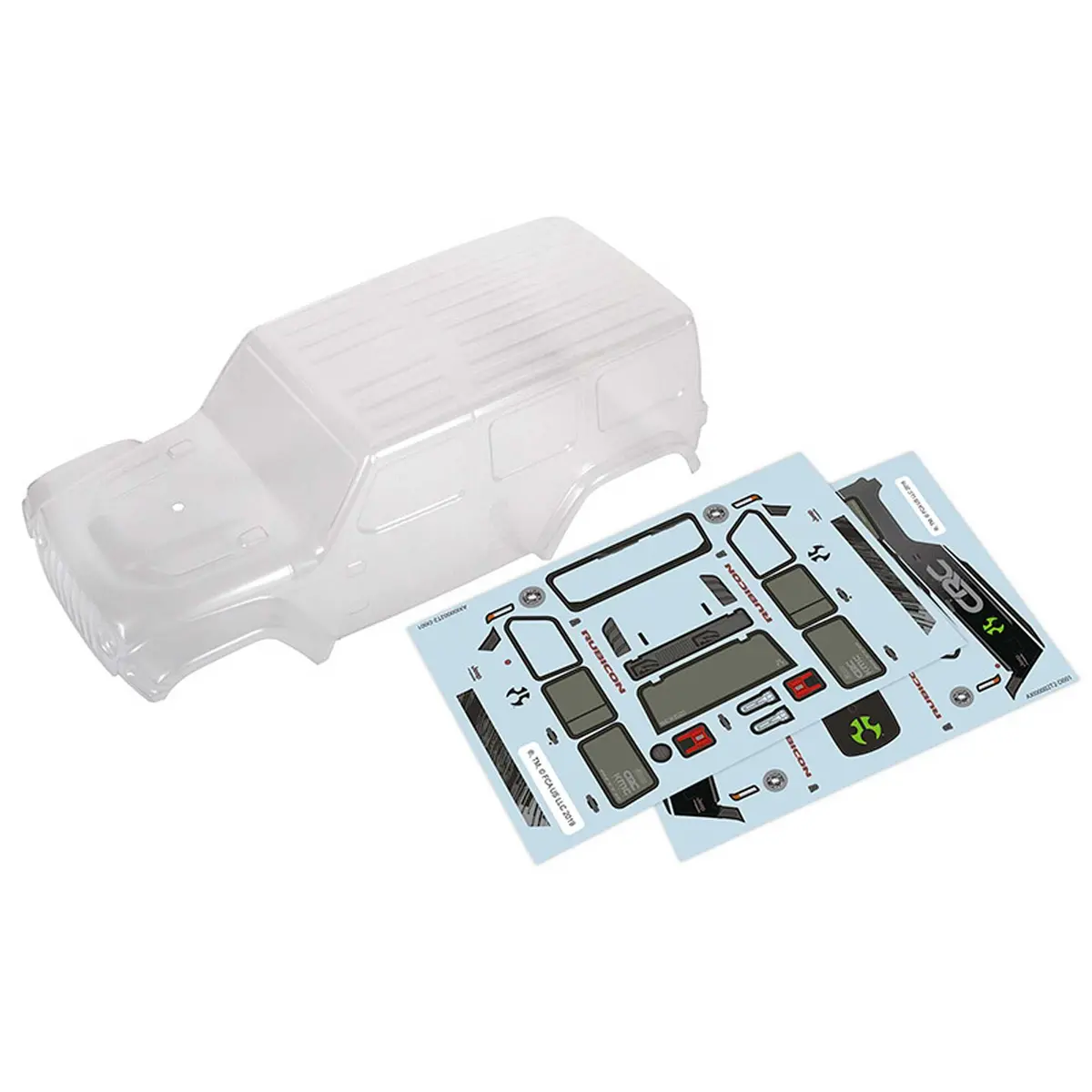 Clear Body, Precut: Scx24 Jeep Wrangler Jlu 1
