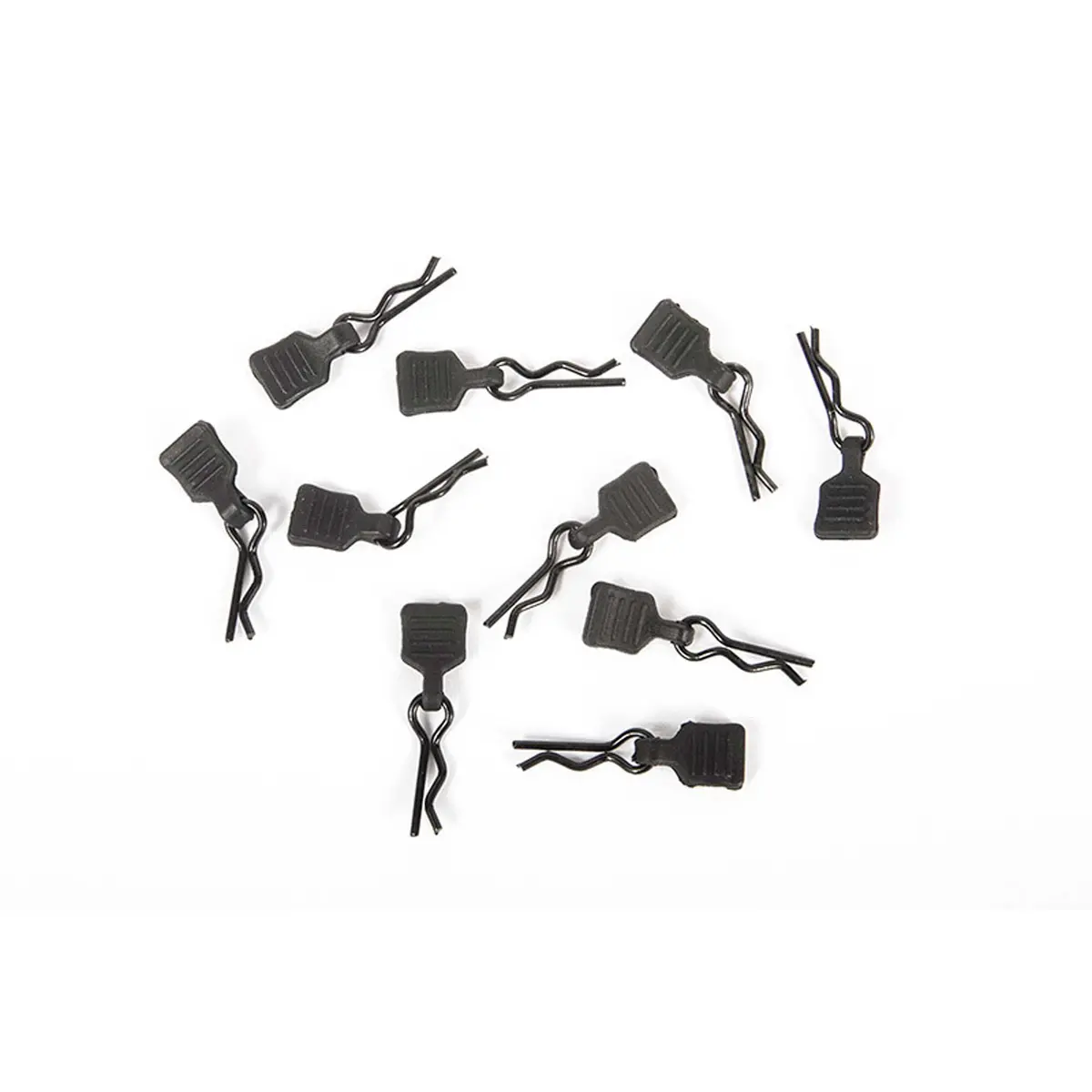 Axial 3Mm Body Clip With Tab, Black (10) 1