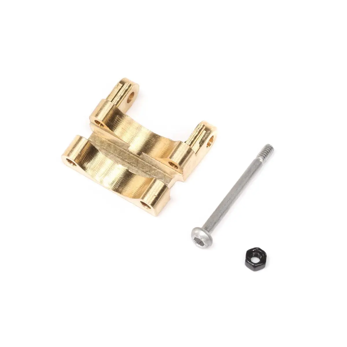 Rear Upper Link Mount, Brass 1.5G: Scx24 1