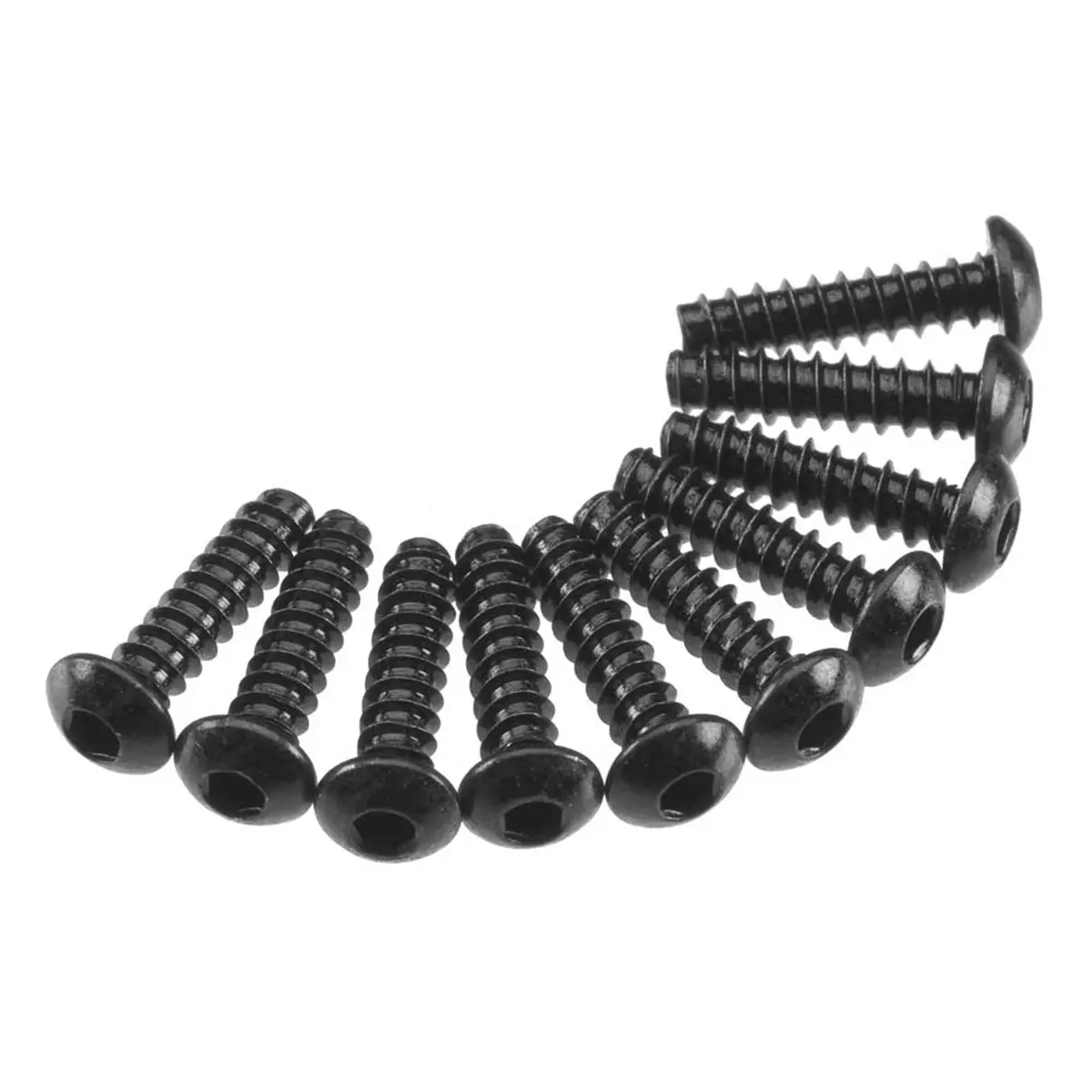Axa436 Hex Tap Button Head M3x12mm Black (10) 1