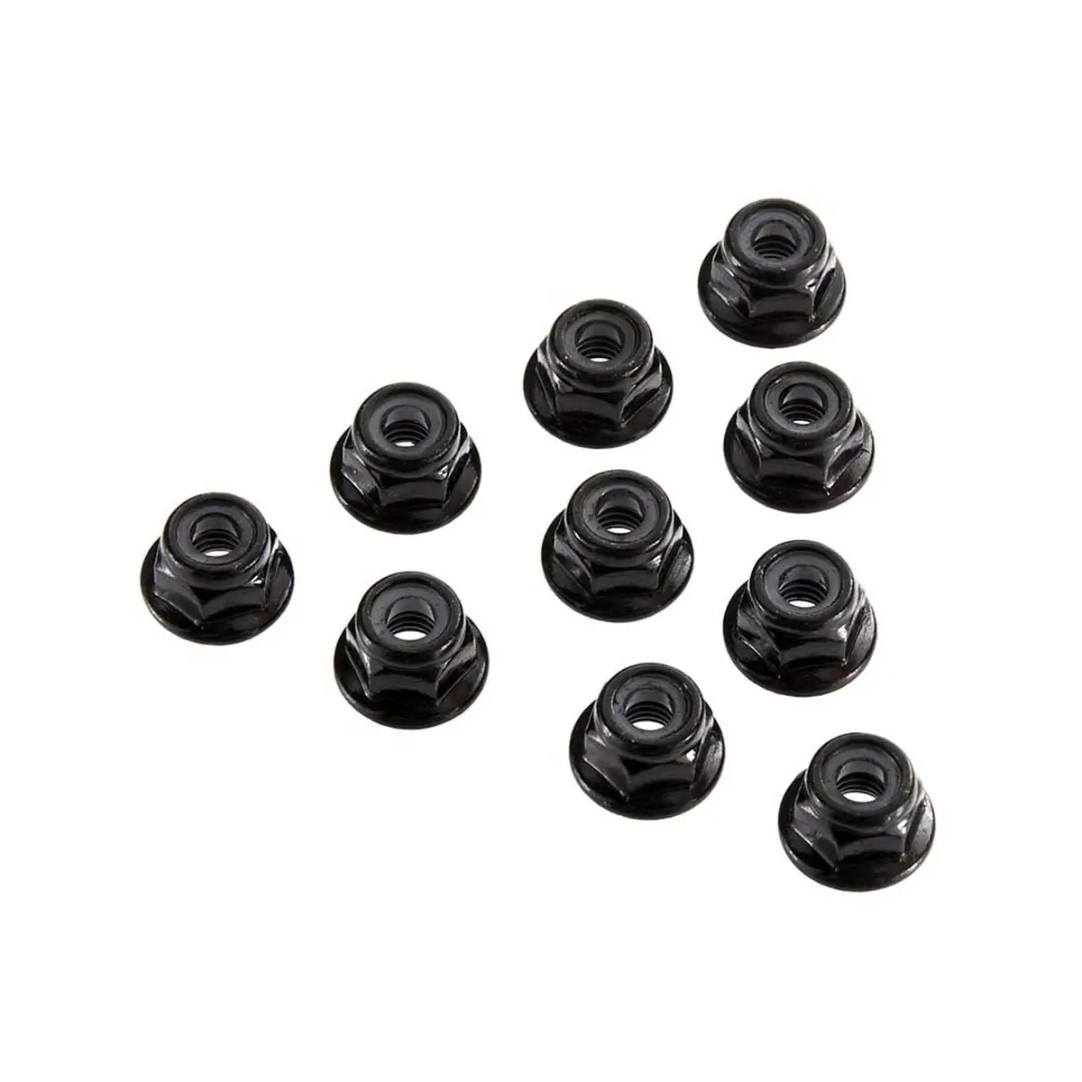 Ax31250 Serrated Nylon Lock Nut Black 4Mm (10) 1
