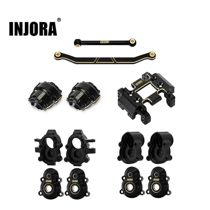 Injora Black Brass Upgrade Parts For 1/18 Redcat Ascent-18 1