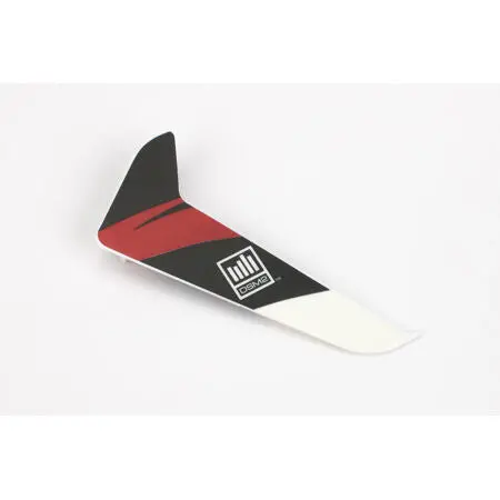 Vertical Fin With Red Decal: 1 1