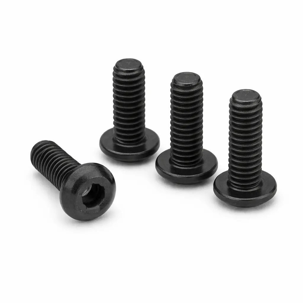 M3x10 Black Button Head Screws (4-Pack) 1