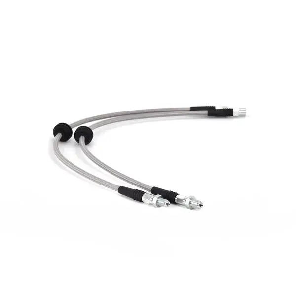 Tech-53 Front Stainless Steel Brake Line Pair (E46 Non-M) 1