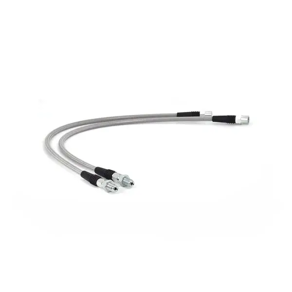 Tech-53 Rear Stainless Steel Brake Line Pair (E46 Non-M) 1