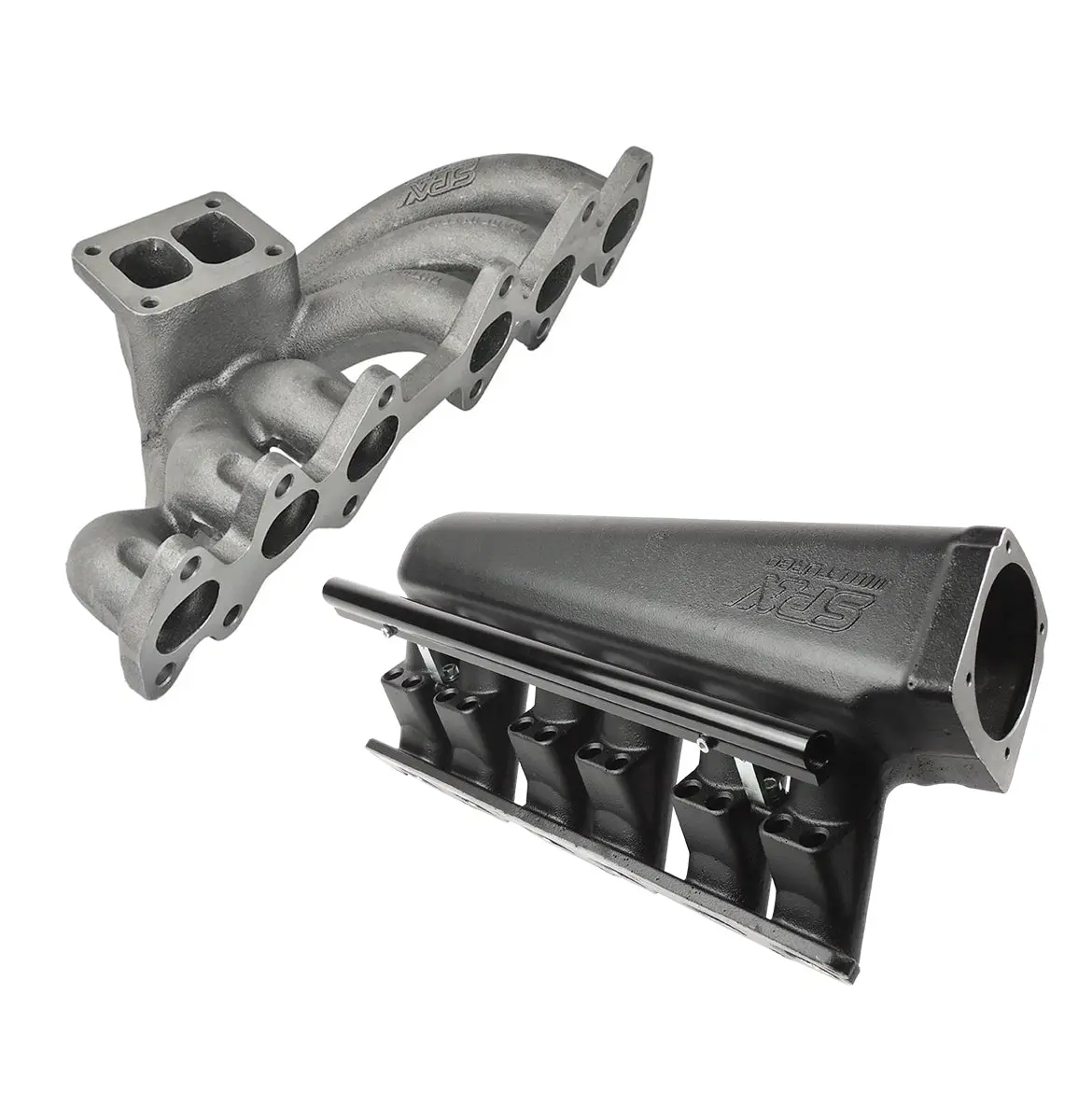 Spa Turbo For 2Jz-Gte Top Mount Twin Scroll Turbo Manifold + Intake Manifold 1