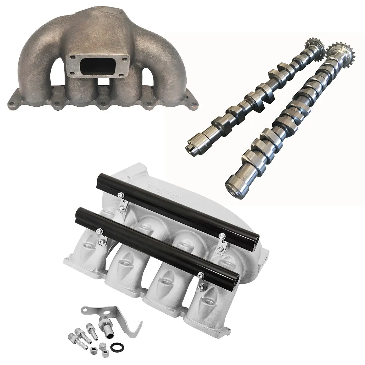Vw Mkiv Gti T3 Turbo Manifold + Cast Aluminum Intake Manifold + 252 / 260 High Performance Camshaft Set 1