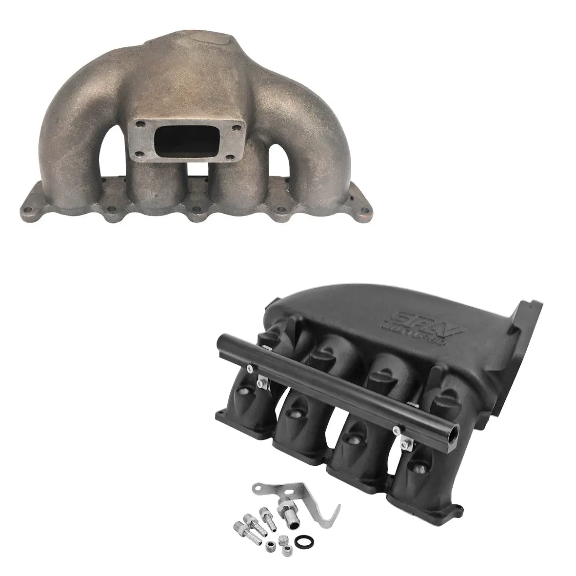 Vw Mkiv Gti T3 Turbo Manifold + Cast Aluminum Intake Manifold 1