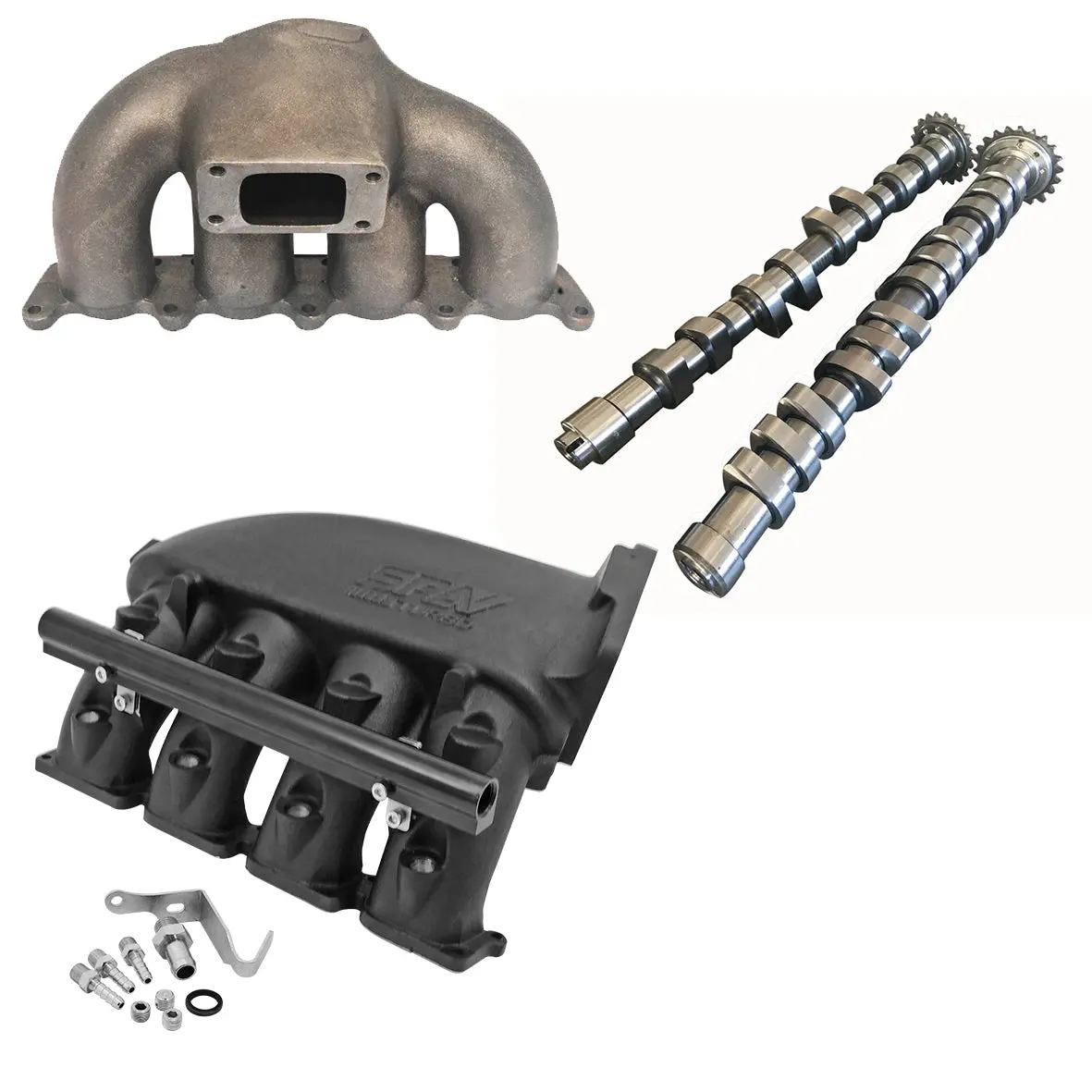 Vw Mkiv Gti T3 Turbo Manifold + Cast Aluminum Intake Manifold + 252 / 260 High Performance Camshaft Set 1