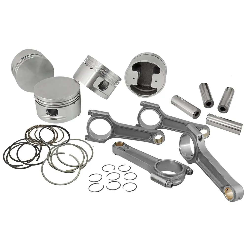 Spa Turbo Forged Piston Flat Top And Connecting Rod Kit For C20ne 2.0 / 2.2L 8V (86Mm) Chevy Euro 1