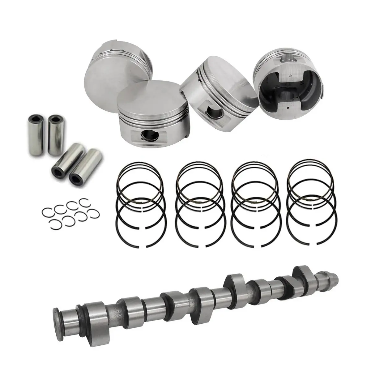 Spa Turbo Forged Flat Top Piston And Rings Set 83.5Mm Vw 2.0L 8V + Application Hydraulic Tappets Performance Camshaft 1
